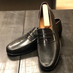 NEW Santoni Mens Black Loafer size 11